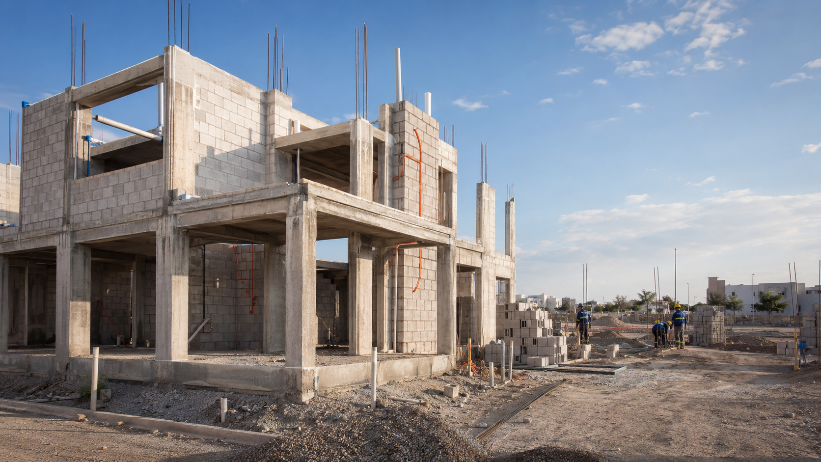 Construcción residencial contemporánea